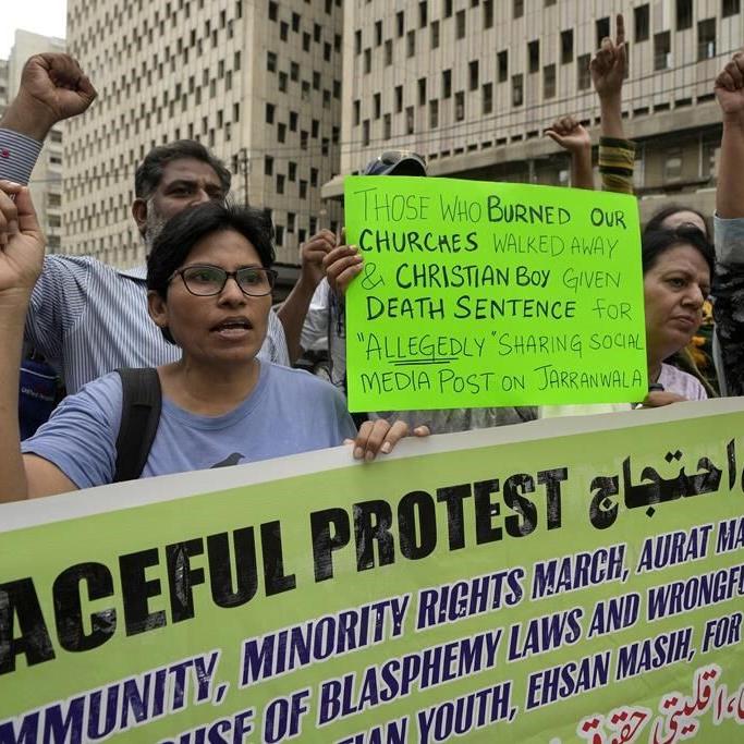 Dozens rally in Pakistan after a Christian man is sentenced to death for blasphemy